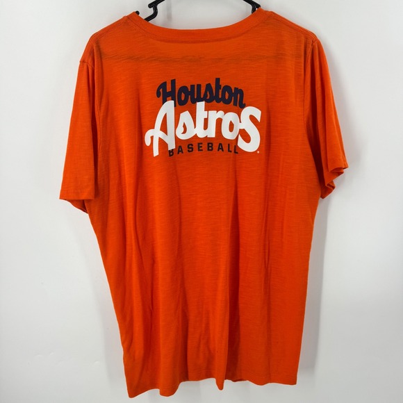 New Era Houston Astros‎ Baseball Orange Twist Front T Shirt Womens 1X - Picture 3 of 7